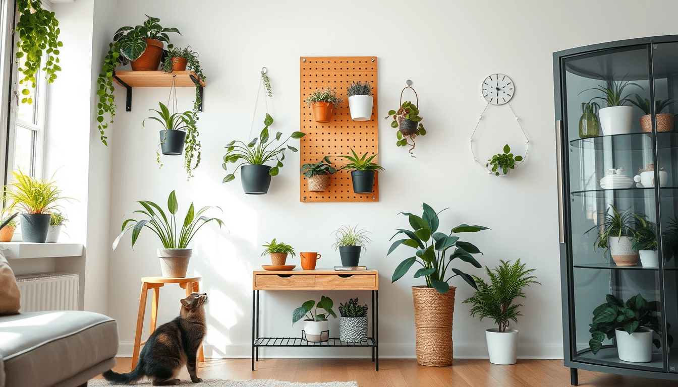 小空間_多寵家庭植物佈局術_IKEA洞洞板_壁掛花盆活用術