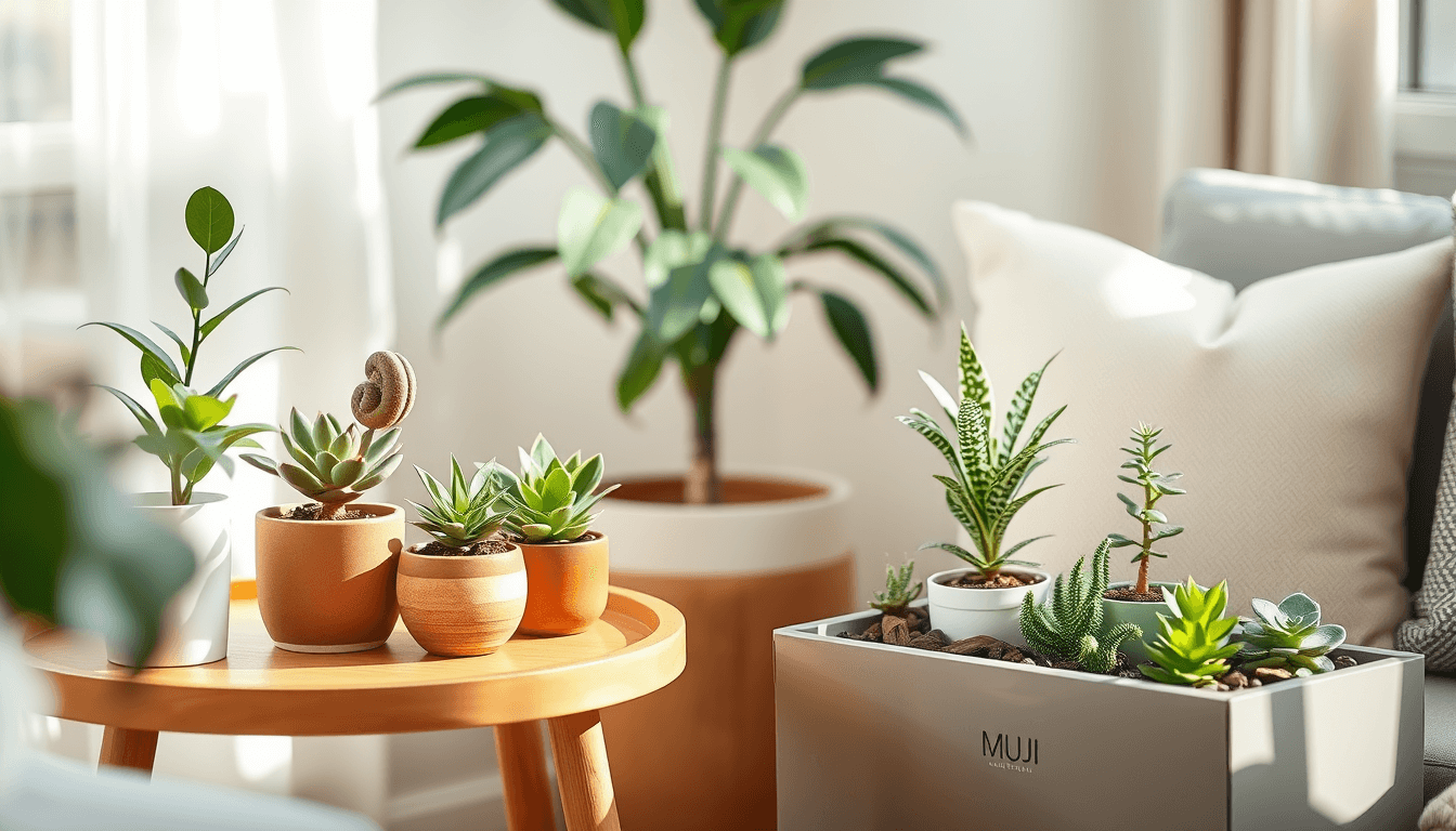 小空間佈置術_IKEA邊桌_MUJI收納箱_打造寵物安全植物角