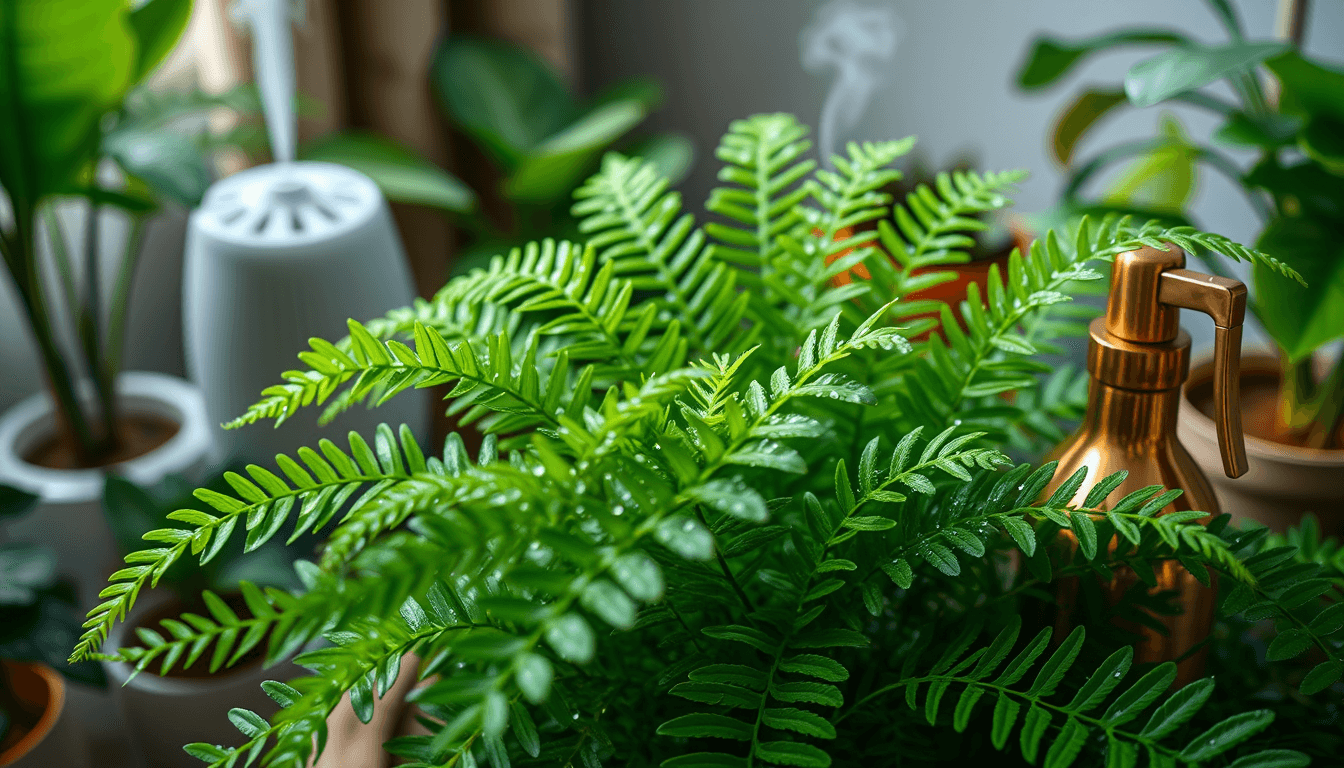 山蘇花濕度管理_加濕器_噴霧怎麼用_打造濕度60-75_專屬微氣候