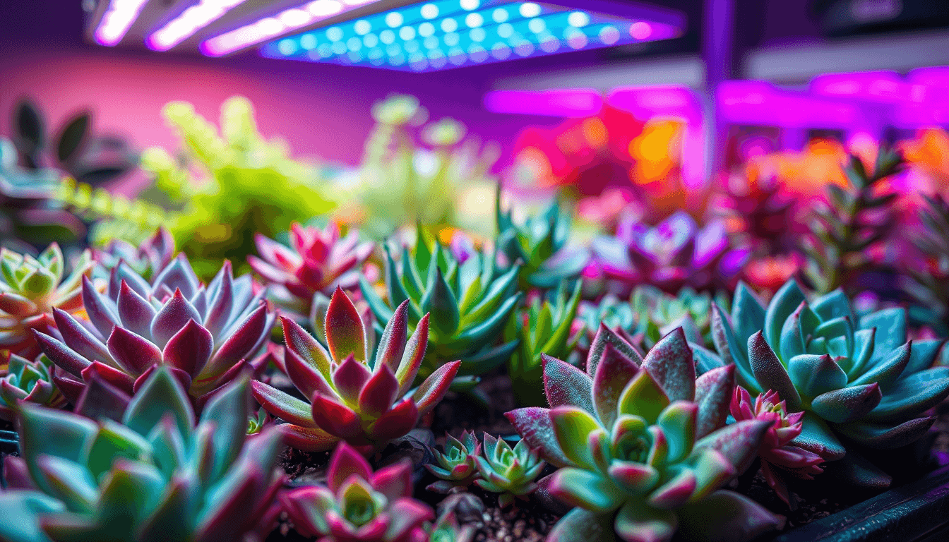 植物燈應用秘訣_促開花結果_多肉顯色_紅藍光比例這樣調