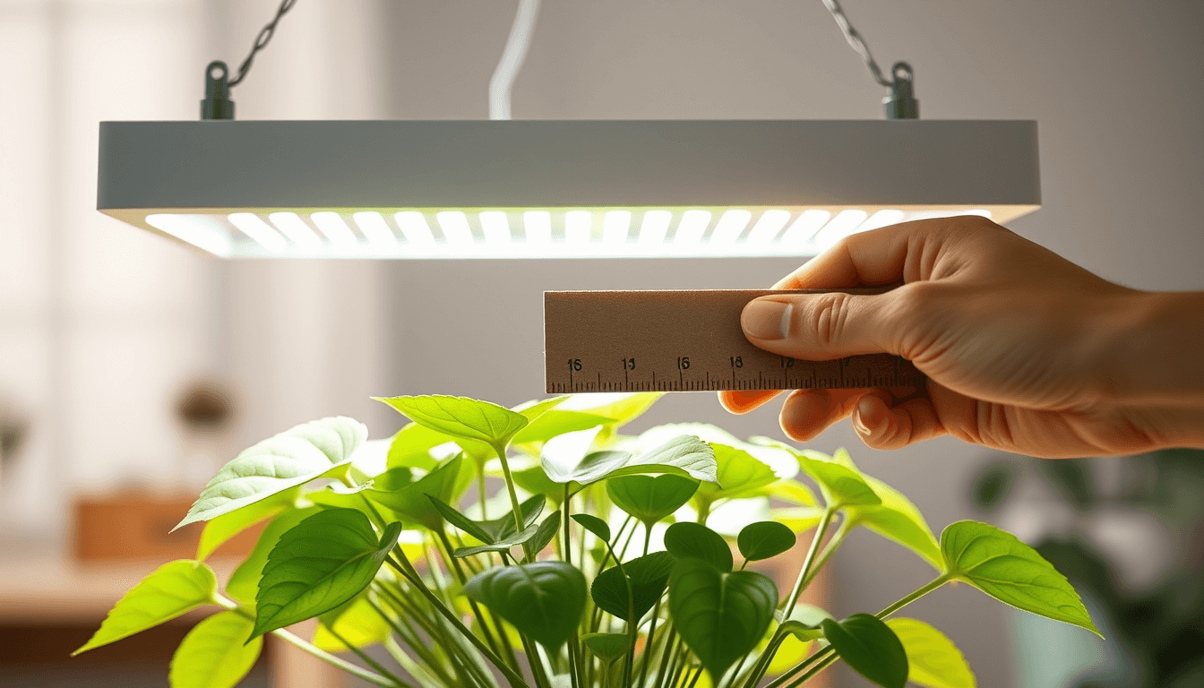 植物燈測距術_捲尺_APP雙管齊下_誤差控制在1公分內